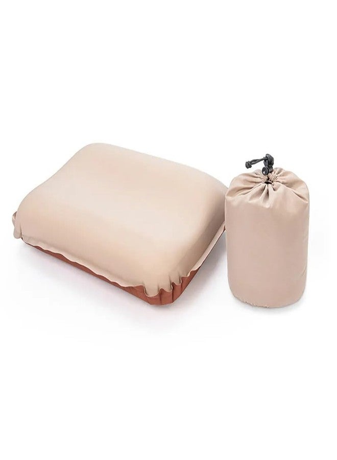 kesig® 3D Sponge Pillow Automatic Inflatable Pillow Camping Tent Air Cushion Pillow Travel Portable Cervical Pillow Lunch Break Pillow Outdoor (Random Color). - Image 1